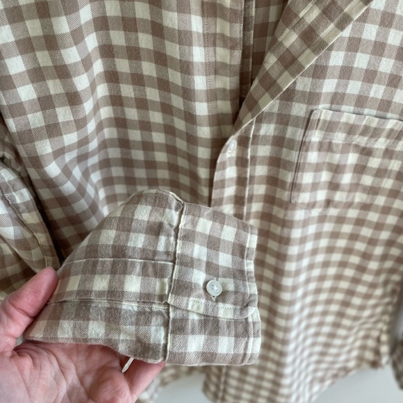 Frank & Eileen Button Down "the Barry" - Camel Check/Plaid - Extra Small XS - Picture 12 of 16